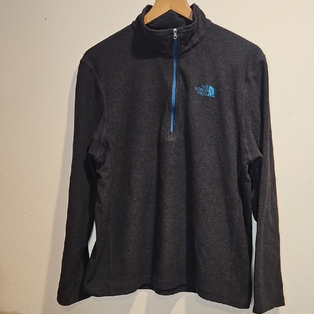 Mens M The North Face Fleece Quarter-Zip - Picture 1 of 5